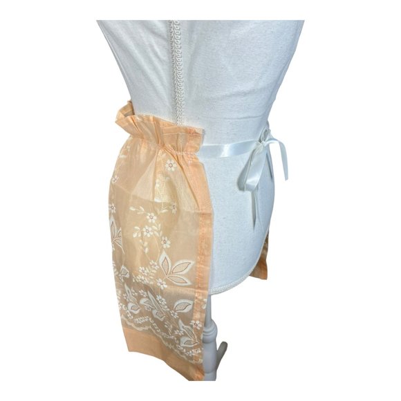 Peach Apron Vintage NWOT - Picture 2 of 4